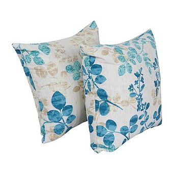 Blazing Needles Square Polyester Outdoor Throw Pillows (Set of 2)