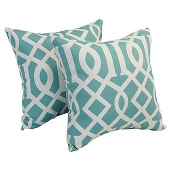 Blazing Needles Square Polyester Outdoor Throw Pillows (Set of 2)
