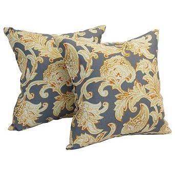 Blazing Needles Square Polyester Outdoor Throw Pillows (Set of 2)