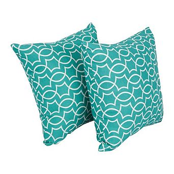 Blazing Needles Square Polyester Outdoor Throw Pillows (Set of 2)