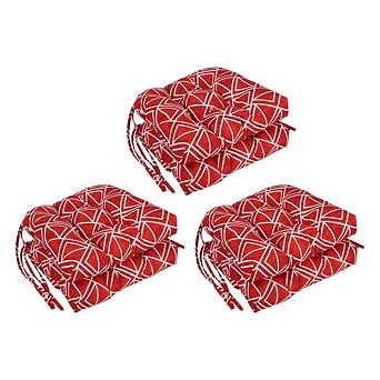 Blazing Needles Spun Polyester Outdoor U-shaped Tufted Chair Cushion