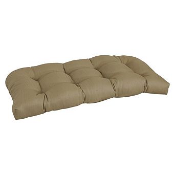 Blazing Needles U-Shaped Premium Outdoor Tufted Settee/Bench Cushion
