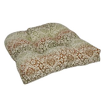Blazing Needles U-Shaped Premium Outdoor Tufted Dining Chair Cushion