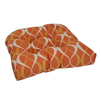 Blazing Needles U-Shaped Premium Outdoor Tufted Dining Chair Cushion
