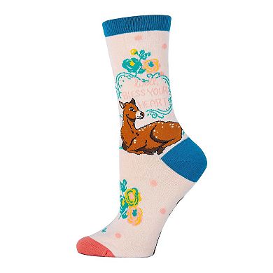 Women's Crew Socks-Bless Ur Heart