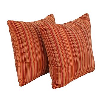 Blazing Needles Premium Olefin Outdoor Throw Pillows (Set of 2)