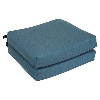Blazing Needles Premium Olefin Outdoor Chair Cushions (Set of 2)