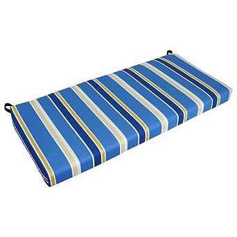 Blazing Needles Patterned Outdoor Spun Polyester Loveseat Cushion