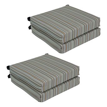Blazing Needles Premium Olefin Outdoor Chair Cushions (Set of 4)