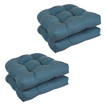Blazing Needles Premium Olefin Tufted Outdoor Chair Cushions (Set of 4)