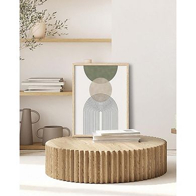 Boho Sage Green Canvas Art Set, Botanical Abstract Minimalist Unframed Prints