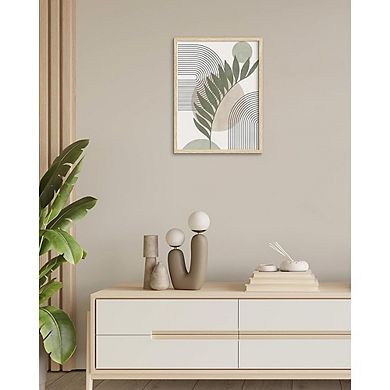 Boho Sage Green Canvas Art Set, Botanical Abstract Minimalist Unframed Prints