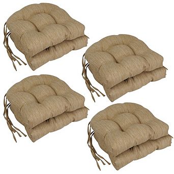 Blazing Needles Premium Olefin Tufted Outdoor Chair Cushions (Set of 8)