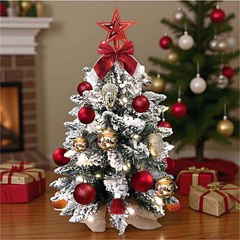 2ft Exquisite Christmas Tree with LED Lights and Decoration