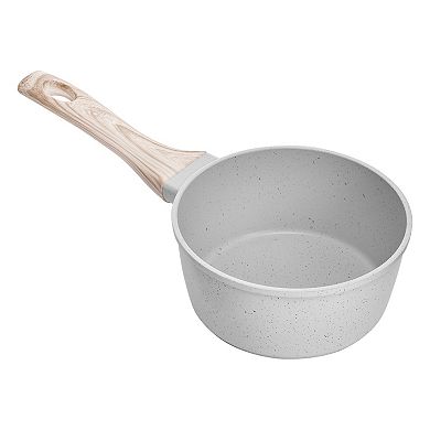 1.5 QT Nonstick Multipurpose Saucepan with Tempered Glass Lid and Stay-Cool Handle