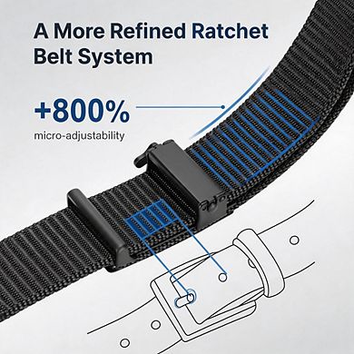 Adjustable Nylon Ratchet Tactical Belt For Multi-Scene Daily Use