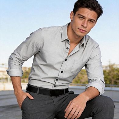 Adjustable Holeless Black Canvas Web Belt For Men Multi-Occasion Wear