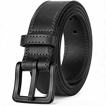 Hypoallergenic Metal Free Leather Belt For Men Dress & Jeans