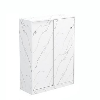 KTMBDW 6 tier Shoe Cabinet with Sliding Door, Modern Freestanding Shoe Storage Organizer for Hallway