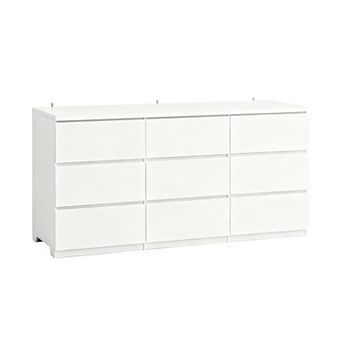KTMBDW 9 Drawer Dresser for Bedroom,Modern Deep Drawer Dresser with No-Handle Design