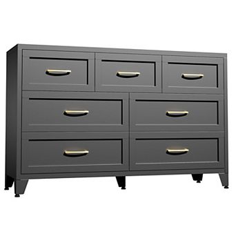 KTMBDW 7 Drawers Dresser for Bedroom, Modern Metal Storage Chest of Drawers
