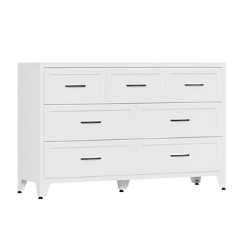 KTMBDW 7 Drawers Dresser for Bedroom, Modern Metal Storage Chest of Drawers