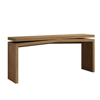 KTMBDW 65-Inch Rustic Wood Console Table, Long Entryway Sofa Table for Living Room, Hallway