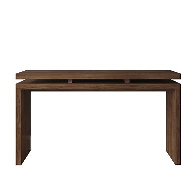 KTMBDW 60'' Farmhouse Console Table, Wooden Entryway Table with Double Board Suspension Design