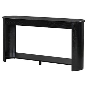 KTMBDW 59.8'' Modern Console Table with 3 Drawers and Shelf for Living Room, Hallway