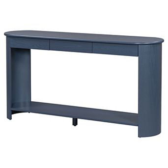 KTMBDW 59.8'' Modern Console Table with 3 Drawers and Shelf for Living Room, Hallway