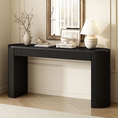 KTMBDW 58.3" Console Table with 2 Drawers, Entryway Tables with Storage for Living Room