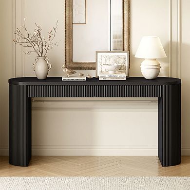 KTMBDW 58.3" Console Table with 2 Drawers, Entryway Tables with Storage for Living Room