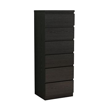KTMBDW 6 Drawer Dresser for Bedroom, 51.6" Tall Modern Chest of Drawers with Handle-Free Design