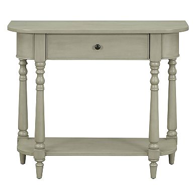 KTMBDW Narrow Console Table with Drawer and Open Shelf, Accent Sofa Table, Entryway Table