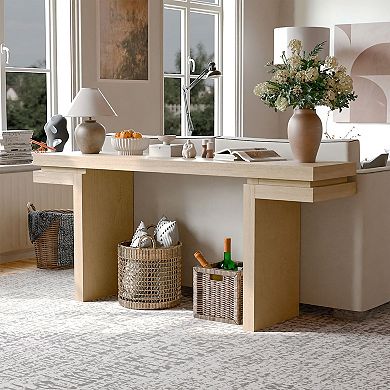 KTMBDW 66 Inches Long Console Table for Entryway, Sofa Table Behind Couch