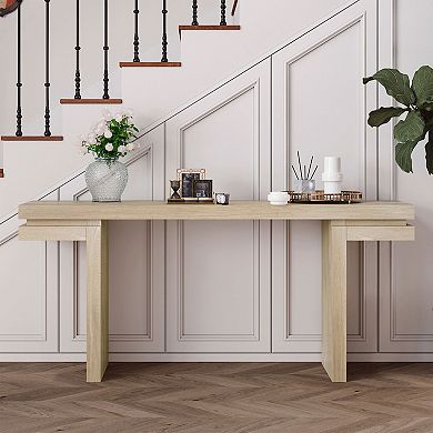 KTMBDW 66 Inches Long Console Table for Entryway, Sofa Table Behind Couch