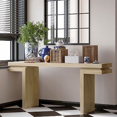 KTMBDW 66 Inches Long Console Table for Entryway, Sofa Table Behind Couch