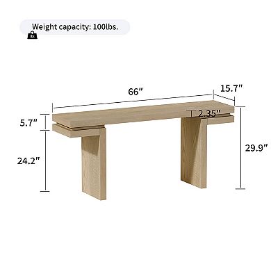 KTMBDW 66 Inches Long Console Table for Entryway, Sofa Table Behind Couch