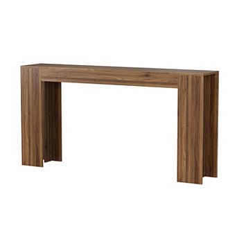 KTMBDW Console Table, 63-Inch Farmhouse Sofa Table Behind Couch for Entryway, Living Room, Foyer