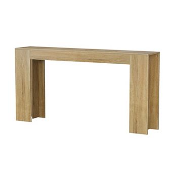 KTMBDW Console Table, 63-Inch Farmhouse Sofa Table Behind Couch for Entryway, Living Room, Foyer