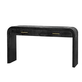 KTMBDW Retro Silhouette Console Table with 2 Drawers for Entrance, Dining Room, Living Room
