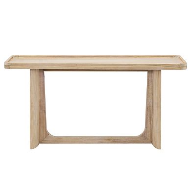 KTMBDW Farmhouse Console Table with Tray Top Design, Solid Wood Frame for Entryway, Living Room