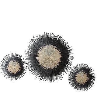 Usiku Woven Wall Art, Set of 3