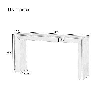 KTMBDW 59 Inches Long Console Table for Entryway