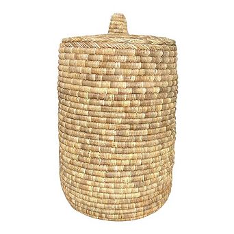 Storage Basket Woven Palm Leaf