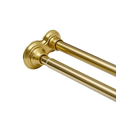 Utopia Alley Adjustable 72-Inch Rust-proof Aluminum Double Shower Curtain Rods, No Drilling