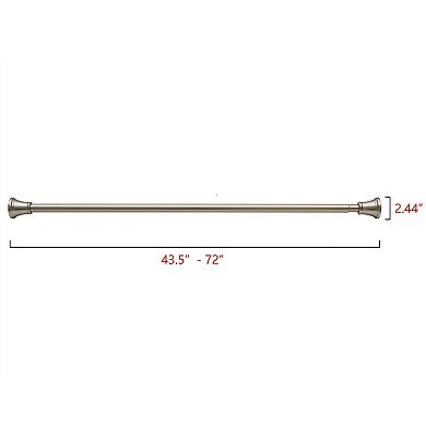Utopia Alley Adjustable 72-Inch Rust-Proof Aluminum Shower Curtain Tension Rod, No Drill