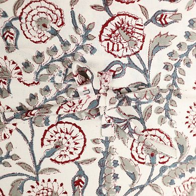 Bloom Block Print Pillow