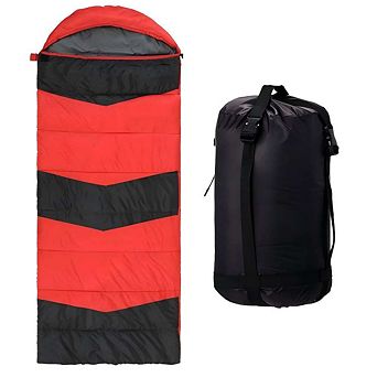 Sleeping bag, waterproof polyester outer fabric, breathable Pongee gray lining, hollow cotton