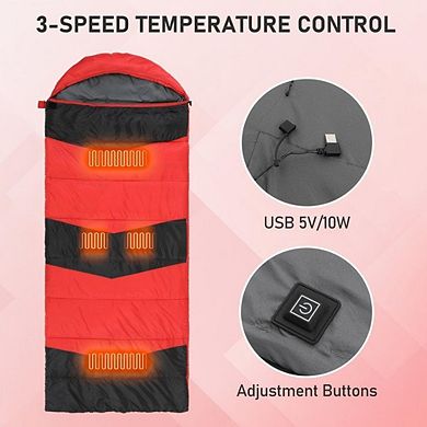 Sleeping bag, waterproof polyester outer fabric, breathable Pongee gray lining, hollow cotton